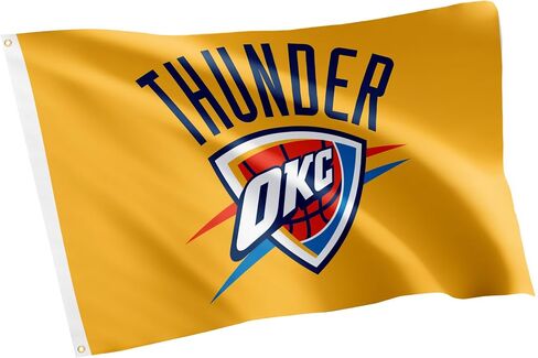 Desert Cactus Oklahoma City Thunder Flags Team NBA OKC National Basketball Association 100% Polyester Indoor Outdoor 3x5 feet Flags (Flag B) in Saudi Arabia