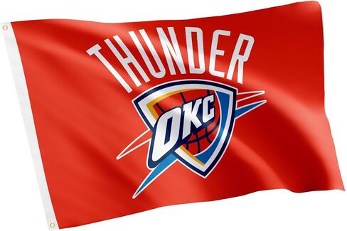 Desert Cactus Oklahoma City Thunder Flags Team NBA OKC National Basketball Association 100% Polyester Indoor Outdoor 3x5 feet Flags (Flag B) in Saudi Arabia