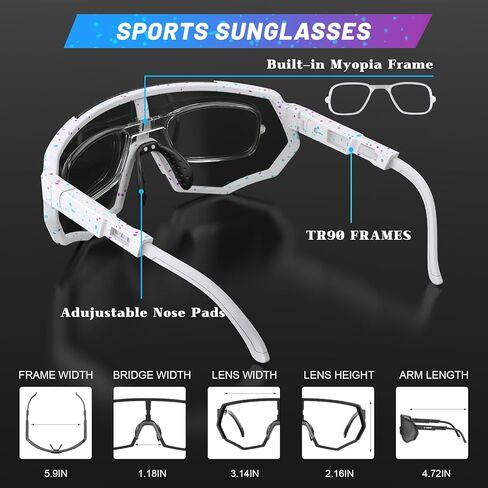 نظارات شمسية رياضية مستقطبة من X-TIGER نظارات بيسبول للرجال والنساء in Kuwait