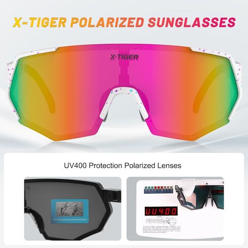 نظارات شمسية رياضية مستقطبة من X-TIGER نظارات بيسبول للرجال والنساء in Kuwait