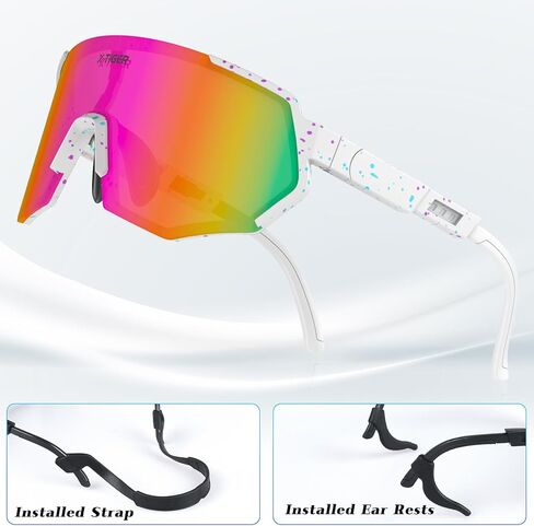 نظارات شمسية رياضية مستقطبة من X-TIGER نظارات بيسبول للرجال والنساء in Kuwait