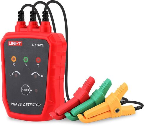 UNI-T 3-Phase Sequence Tester Rotation Meter, AC Phase Sequence Indicator 40V-690V Lack Phase Meter Motor UT261A in Kuwait