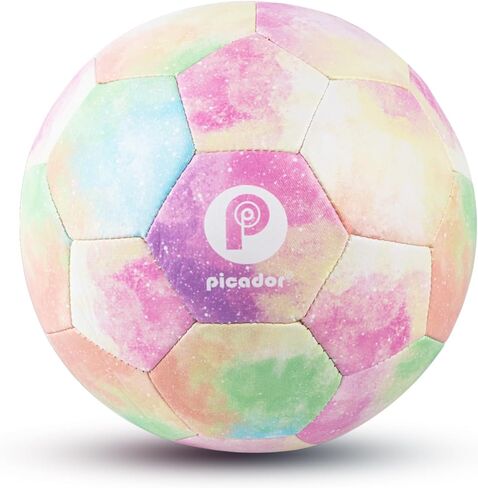 Size 4 Soccer Ball, Tie Dye Pink Soccer Ball for Youth Kids Boys Girls Outdoors Indoor Practice Ideal Soccer Gift in Saudi Arabia