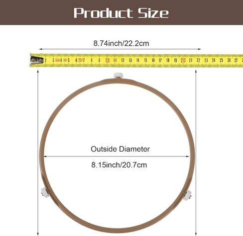 Microwave Turntable Ring 7 Inch Microwave Roller Ring with 14 mm Rollers Microwave Oven Tray Support Rotating Replacement Parts for Microwave Oven in Saudi Arabia
