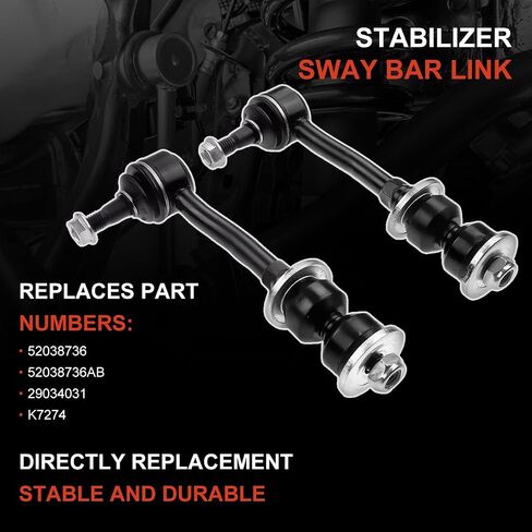 K750616, K750617 Sway Bar Links - 2 Pcs Front Stabilizer Sway Bar Link Suspension Kit Compatible With 2011-2018 Ford Explorer 2013-2018 Ford Police Interceptor Utility in Saudi Arabia