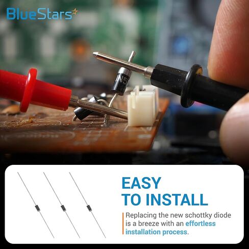 BlueStars 1N4001 Barrier Rectifier Bypass Blocking 1A 50V, Axial 4001 1 amp 50 Volt DO-41 Electronic Silicon Doorbell - Pack of 150 in Saudi Arabia