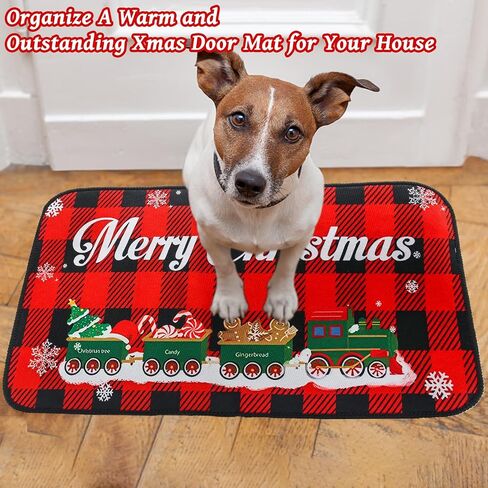 Christmas Kitchen Rugs and Mats Set of 2, Christmas Tree Gnomes Snowflake Decorations Merry Christmas Indoor Floor Mats, Xmas Winter Non-Slip Runner Rug for Bathroom Living Room in Saudi Arabia