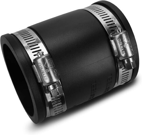 Dust Control Flex Cuff, with Stainless Steel Hose Clamps, Flexible Pipe Coupling for Cast Iron and Plastic Plumbing Connections (1 1/2 Inch) in Saudi Arabia