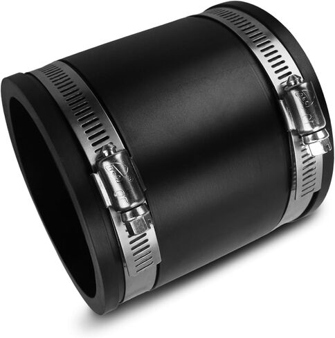 Dust Control Flex Cuff, with Stainless Steel Hose Clamps, Flexible Pipe Coupling for Cast Iron and Plastic Plumbing Connections (1 1/2 Inch) in Saudi Arabia