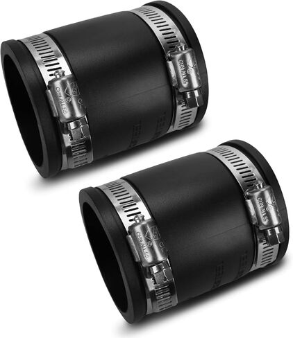 Dust Control Flex Cuff, with Stainless Steel Hose Clamps, Flexible Pipe Coupling for Cast Iron and Plastic Plumbing Connections (1 1/2 Inch) in Saudi Arabia