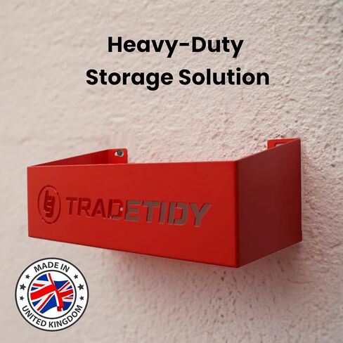Tool Storage Tray for Toolbox, Tool Bag, Plumbing Tools– Tough, Durable Finish, Rugged All-Steel Construction – Ideal for Van Storage, Garage Storage, and Workshops, 13.23" wide - Red in Saudi Arabia