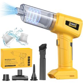 350W Cordless Vacuum Cleaner for DeWALT 20v Battery(No Battery), 30kPa 6 in 1 Lightweight Stick Vacuum with 2 Mode Suction, 180° Bendable Wand Stick Vacuum Cleaner for Home Hard Floor Pet Car Carpet