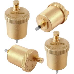 Saillong 1 Pack 1/8 Inch Automatic Air Vent Valve, Automatic Air Bleed, Float Air Vent Valve for Hot Water Radiators Heating System in Kuwait