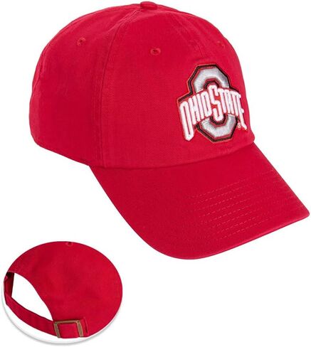 Desert Cactus The Ohio State University Baseball Hat OSU Buckeyes Brimmed Embroirderd Hats Cap Adjustable Cloth Strap Adult (Style M1) White in Saudi Arabia