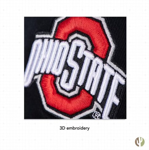Desert Cactus The Ohio State University Baseball Hat OSU Buckeyes Brimmed Embroirderd Hats Cap Adjustable Cloth Strap Adult (Style M1) White in Saudi Arabia