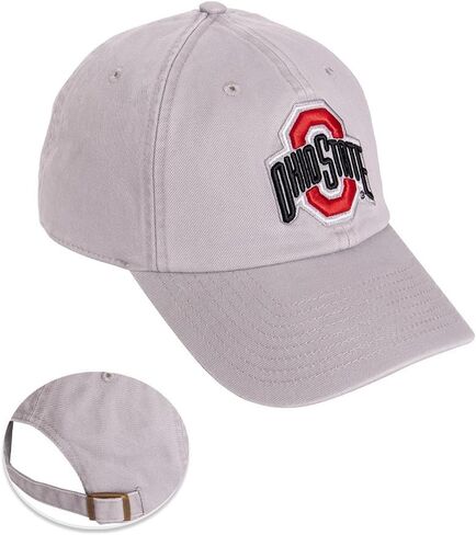 Desert Cactus The Ohio State University Baseball Hat OSU Buckeyes Brimmed Embroirderd Hats Cap Adjustable Cloth Strap Adult (Style M1) White in Saudi Arabia