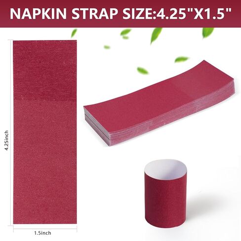 Navy Blue Napkin Bands, Paper Napkin Rings Self Adhesive,Silverware Wraps Bands 200Pcs, NB-200-7Naval Blue in Saudi Arabia