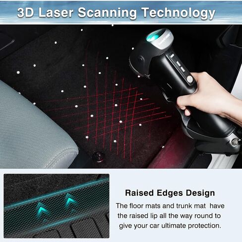 Cargo Liner Floor Mats for Honda HR-V 2023-2025, All Weather Trunk Mat Backrest Mat and 2 Row Floor Liners Set Black in Kuwait