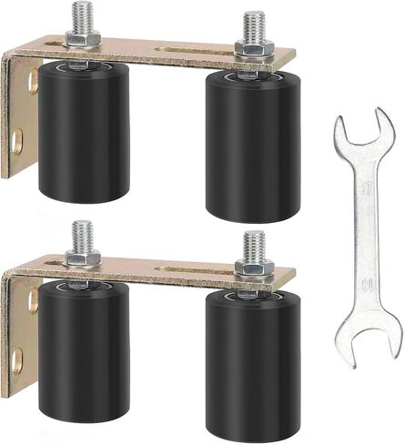 Gate Roller Guide,Sliding Gate Hardware with L-Sliding Gate Brackets,Sliding Gate Kit,2-3/4" Universal Adjustable Heavy Duty Sliding Gate Rollers,Rolling Gate Hardware Kit in Saudi Arabia