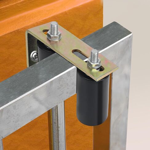 Gate Roller Guide,Sliding Gate Hardware with L-Sliding Gate Brackets,Sliding Gate Kit,2-3/4" Universal Adjustable Heavy Duty Sliding Gate Rollers,Rolling Gate Hardware Kit in Saudi Arabia