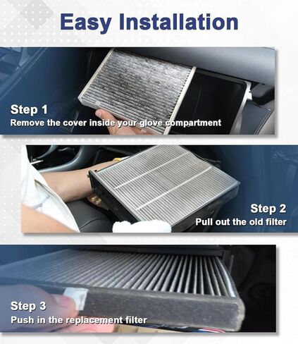 فلتر هواء المقصورة CF11809، بديل لسيارة تشيفي سيلفرادو 1500 2014-2018 سيلفرادو 2500 HD 2015-2019 سيلفرادو 3500 HD 2015-2019 سوبربان 2015-2020، مع الفحم المنشط بقشرة جوز الهند in Kuwait