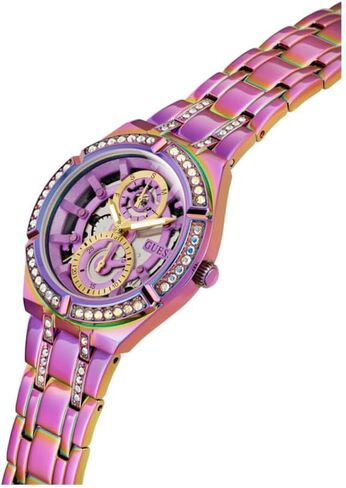 GUESS Women's 36mm Watch - Silver Tone Bracelet Silver Dial Silver Tone Case in Saudi Arabia