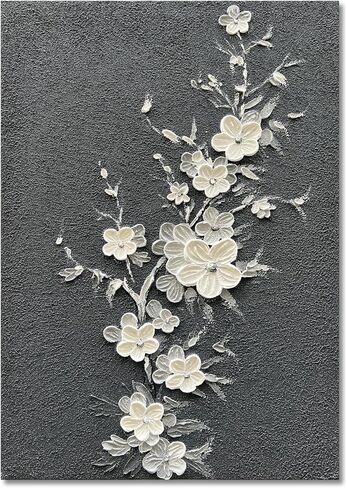 Diathou Art Hand-painted white Thick texture Minimalist Oil painting Modern Abstract art Painting 40x28 Inch Home wall Decoration in Saudi Arabia