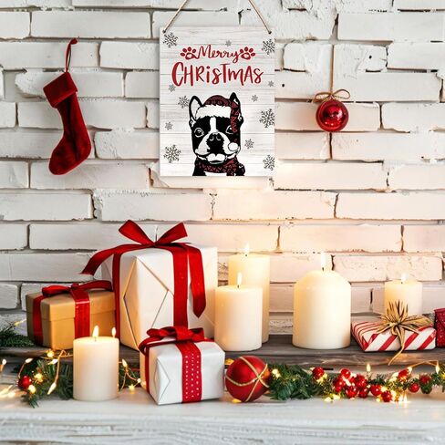 UYIKG Pink Christmas Santa Claus Wall Decorations Sign for Home Porch Door Bedroom 8x10 Inch in Saudi Arabia