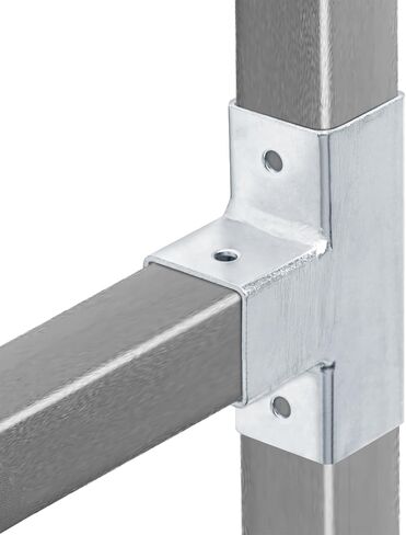 6PCS 1" X 1" X 1" X 1" Square Tube Cross Connector, 4 Way Connector Metal Pipe Clamps, 1.2mm Thickness in Saudi Arabia
