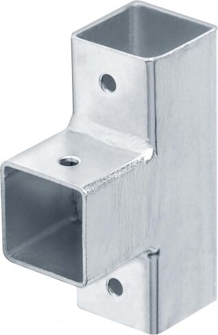 6PCS 1" X 1" X 1" X 1" Square Tube Cross Connector, 4 Way Connector Metal Pipe Clamps, 1.2mm Thickness in Saudi Arabia