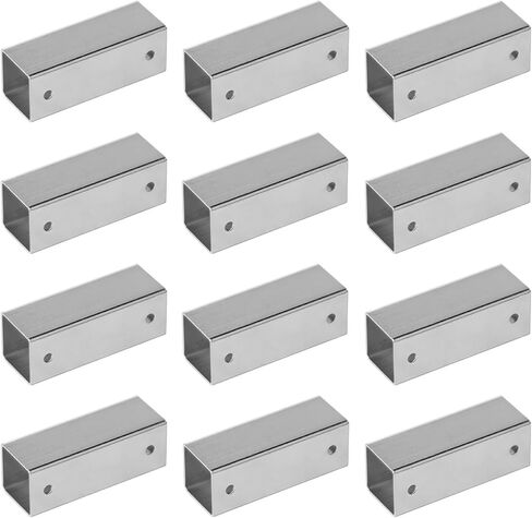 6PCS 1" X 1" X 1" X 1" Square Tube Cross Connector, 4 Way Connector Metal Pipe Clamps, 1.2mm Thickness in Saudi Arabia