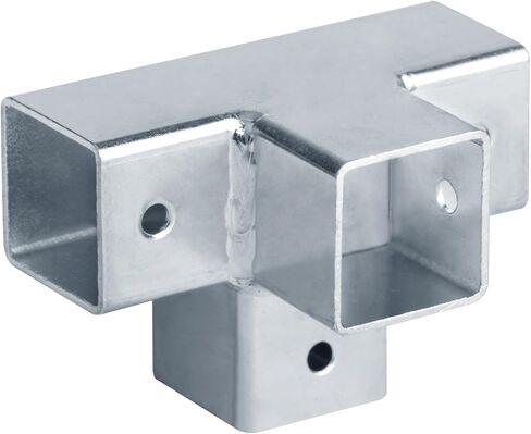 6PCS 1" X 1" X 1" X 1" Square Tube Cross Connector, 4 Way Connector Metal Pipe Clamps, 1.2mm Thickness in Saudi Arabia