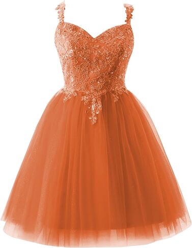 Women's Homecoming Dresses Short Spaghetti Straps Sparkly Lace Applique Short Prom Dresses 2024 Lilac in Saudi Arabia