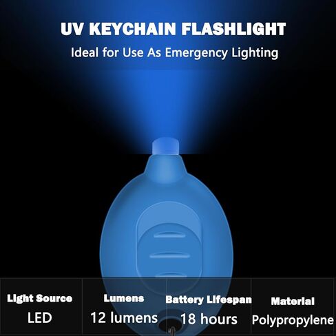 Mini LED Red Light Keychain Flashlight, Small Keychain Flashlight 12 Lumen Portable Pocket Flashlight, Ultra Bright Micro LED Flashlight Red Light Flashlight with Red Shell (6PCS) in Kuwait