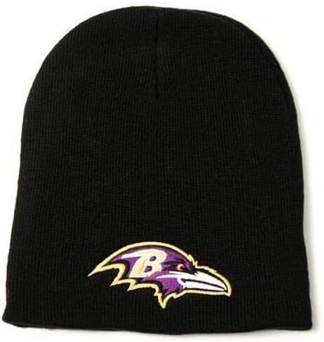 Atlanta Falcons Child/Kid's Black Ribbed Cuffless Beanie Hat - NFL Youth Knit Skull Cap in Saudi Arabia
