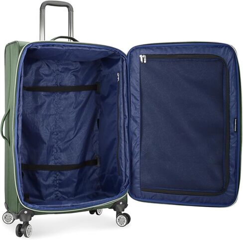 Traveler's Choice Lares Softside Expandable Luggage with Spinner Wheels, Black, 2 Piece Luggage Set in Kuwait