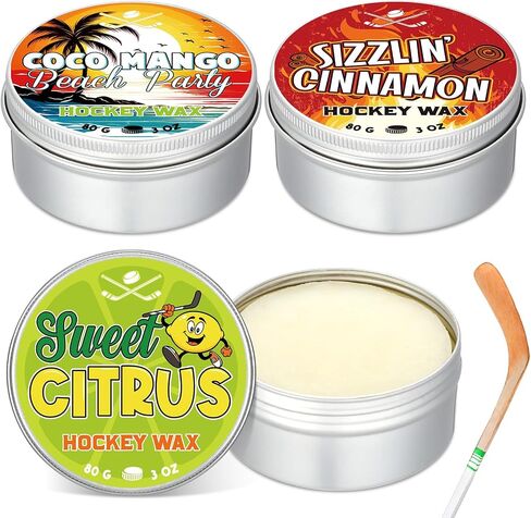 3 Pack Hockey Stick Wax Strawberry Cherry Dragons Blood Scent Hockey Stick Blade Wax Maximized Grip Reusable Hockey Stick Wax for Hockey Players Maximum Grip Protection in Kuwait