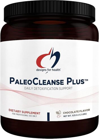 Designs for Health PaleoCleanse Plus - Detox Powder with 18g Bone Broth Protein, Antioxidant Herbs, Vitamins + Minerals - Smoothie Shake Drink Mix, Strawberry-Vanilla Flavor (15 Servings / 540g) in Saudi Arabia