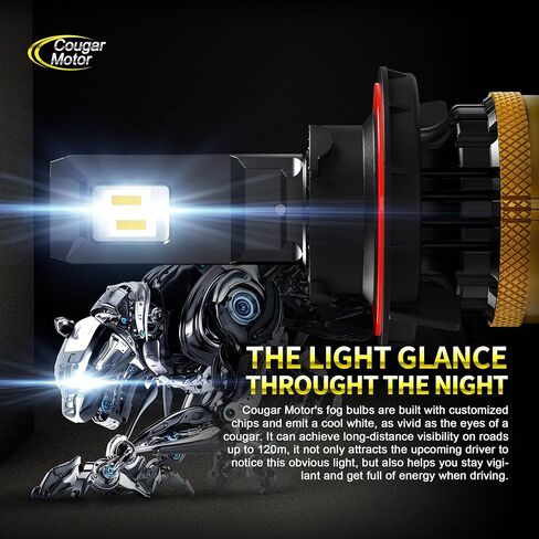 Cougar Motor 9007 Fog Light Bulbs, Driving Light Bulbs Fog Light Pack of 2 in Kuwait