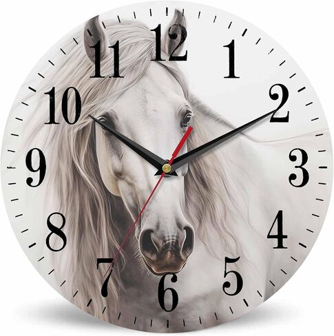 Lavender Flowers Wall Clock Sunlight Pastel Violet Lavande Field 10 Inch Silent Non Ticking Battery Operated Clock Vintage Round Clock for Living Room Bedroom Bathroom Office Decor in Saudi Arabia