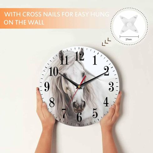 Lavender Flowers Wall Clock Sunlight Pastel Violet Lavande Field 10 Inch Silent Non Ticking Battery Operated Clock Vintage Round Clock for Living Room Bedroom Bathroom Office Decor in Saudi Arabia