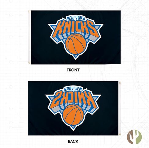 Desert Cactus New York Knicks Flag NBA 100% Polyester Indoor Outdoor 3x5 feet National Basketball Association Team Flags (Flag #1) in Saudi Arabia