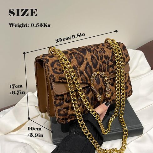 MYHOZEE Crossbody Bags for Women - Snake Printed Clutch Purses Leather Chain Shoulder Bags Evening Handbags in Kuwait