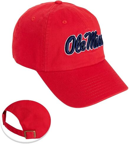 Desert Cactus Ole Miss University of Mississippi Baseball Hat Rebels U of M Brimmed Embroirderd Hats Cap Adjustable Cloth Strap Adult (Style B1) Blue in Saudi Arabia