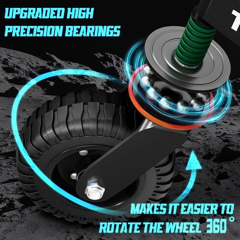 Gate Wheel Fence Gate Wheels for Wooden Gate Metal Tube Gate, 6inch Heavy Duty Gate Wheel 500lb Capacity 360 Degree Rotation Spring-Loaded Gate Casters Suitable for Various Land Surface, Black in Saudi Arabia