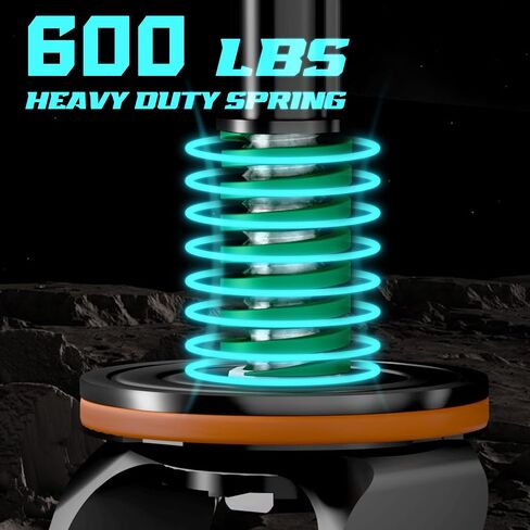 Gate Wheel Fence Gate Wheels for Wooden Gate Metal Tube Gate, 6inch Heavy Duty Gate Wheel 500lb Capacity 360 Degree Rotation Spring-Loaded Gate Casters Suitable for Various Land Surface, Black in Saudi Arabia
