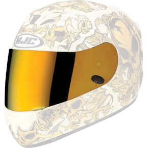 HJC Helmets HJ-09 RST Mirror Gold Shield For AC-12, CL-15, CL-16,CL-17,CL-SP,CS-R1,CS-R2,FS-10, FS-15, IS-16, FG-15