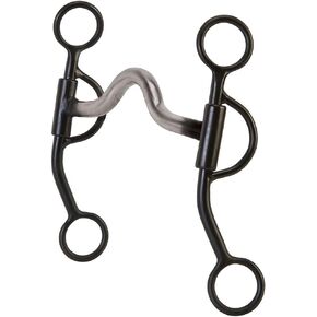 Weaver Leather Professional Thin Style Shank Bit Black, 7In Cheek