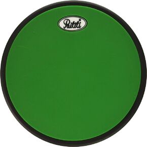 8 Inch Silent Portable Practice Drum Pad Round Shape with Carrying Bag Green Color