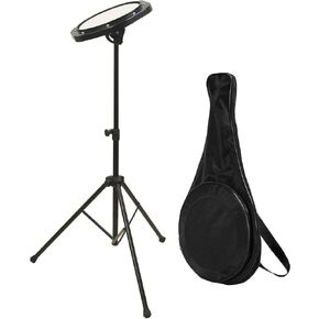 On-Stage DFP5500 Drum Practice Pad - Elevate Your Drumming Skills, Premium Silicone Pad, Sturdy Stand, Convenient Carrying Bag, Designed for Drummers of All Levels, Perfect for Quiet Practice